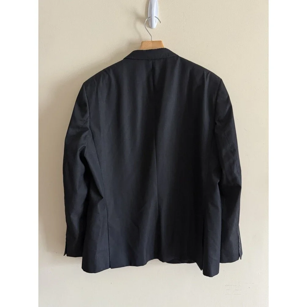 ZARA‎ Blazer Sports Coat Mens 46 Stretch Suit Jacket Single Breasted 2-Buttons
